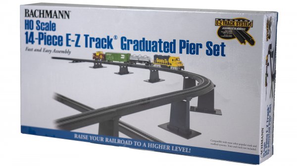 Bachmann HO E-Z Track 14 piece Graduated Pier Set